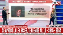 Milei habló de los incidentes: 