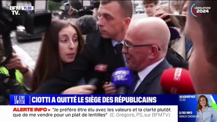 "On va gagner ces élections": Éric Ciotti croit en une victoire d'une "union de la droite" aux législatives