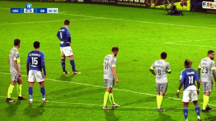 L'US Concarneau marque le 1er but de la soirée