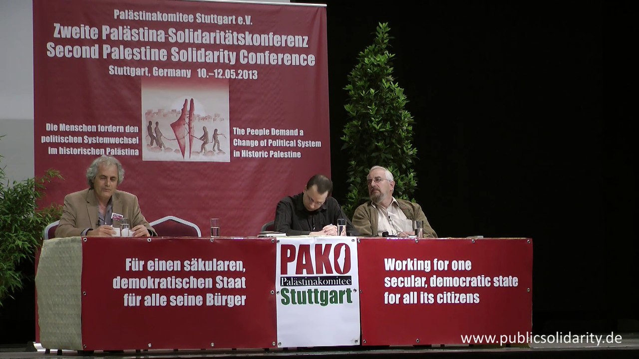 Reinhold Riedel am 11. Mai 2013 - 2. Palästina-Solidaritätskonferenz in Stuttgart