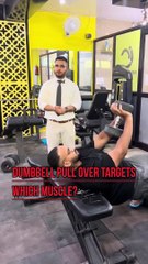 which muscle actually works in dumbbell pullover? | IC Fitness Club