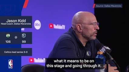Mavericks learning what it means to play on the biggest stage - Kidd