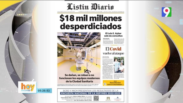 Titulares de prensa dominicana jueves 13de junio 2024 | Hoy Mismo