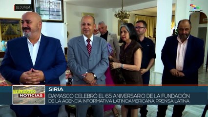 Damasco celebró 65 años de la fundación de la Agencia Prensa Latina