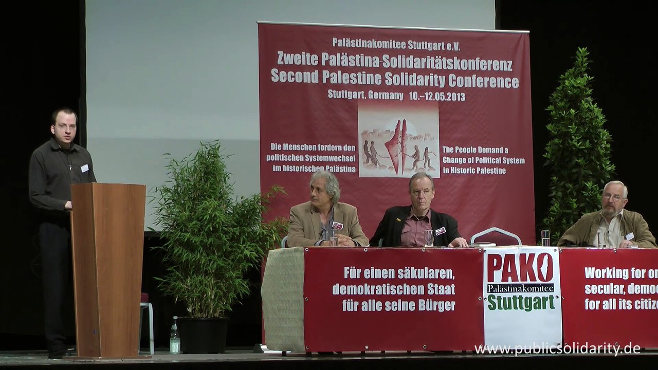 Shir Hever am 11. Mai 2013 - 2. Palästina-Solidaritätskonferenz in Stuttgart