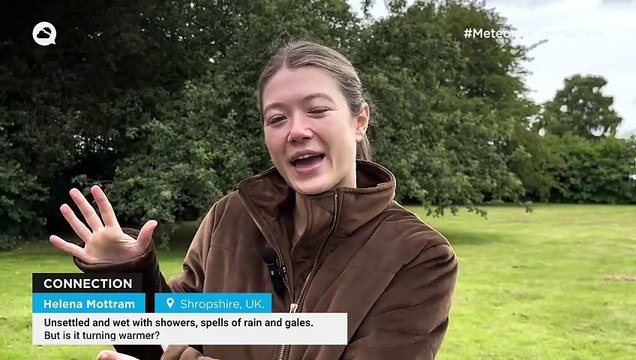 Unsettled and wet with showers, spells of rain and gales. But is it turning warmer?