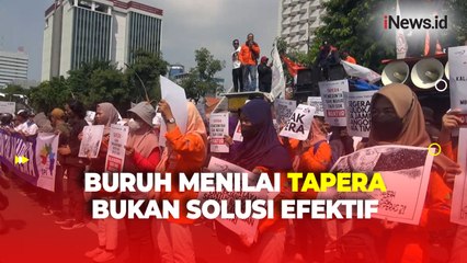 Ratusan Buruh di Jawa Timur Gelar Demo Tolak Tapera di Depan Gedung Negara Grahadi