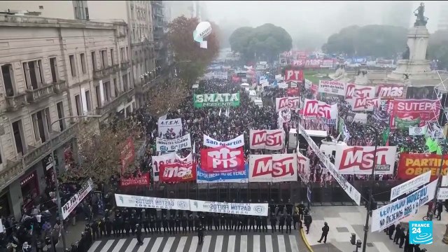 Protesters clash with police as Milei reforms clear Senate hurdle