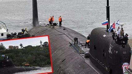 Rus donanmasına ait savaş gemileri, Küba’nın Havana Limanı’nda