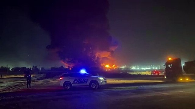 حريق كبير في مصفاة نفط بإقليم كردستان العراق