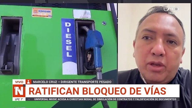 Dirigente del transporte ratifica bloqueos indefinidos a partir del lunes