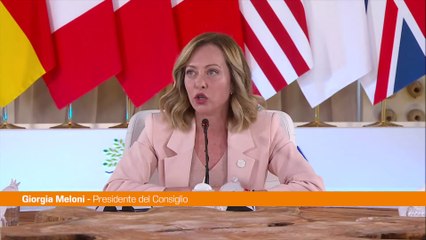 G7, Meloni "Non è una fortezza chiusa ma offerta di valori"
