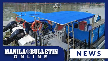 DOST, DENR unveil floating solid waste collector system