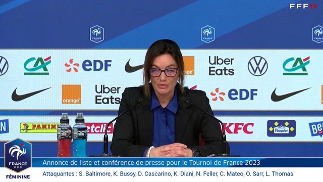 La liste et la conférence de Corinne Diacre pour le Tournoi de France 2023 en replay