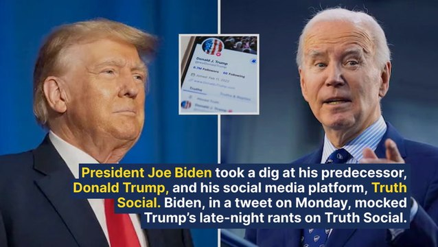 Biden Says He Can Answer Questions That Trump Can't: 'You Won't Catch Me Ranting On Truth Social At 3 O'Clock In The Morning.'