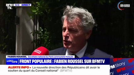 Fabien Roussel: "Les débats sont un peu tendus" pour choisir les candidats uniques qui représenteront le Front Populaire