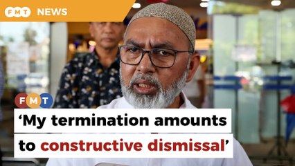 Bersatu MP claims party membership termination is ‘constructive dismissal’