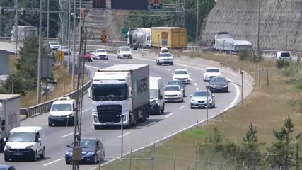 Bolu Dağı geçişinde bayram tatili yoğunluğu