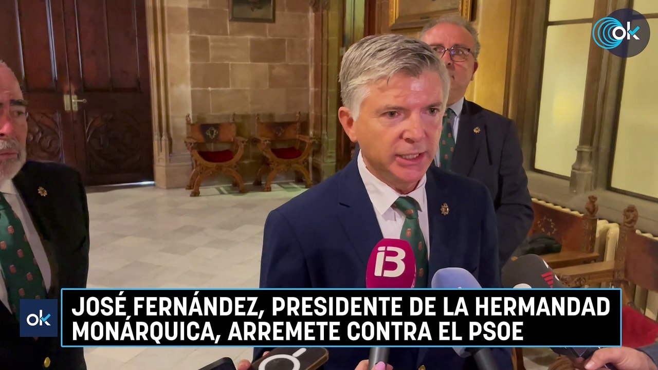 José Fernández, presidente de la Hermandad Monárquica, arremete contra el PSOE