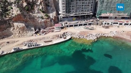 Marmaris'te Sinpaş Otel inşaatı mühürlendi, 60 milyon lira para cezası kesildi