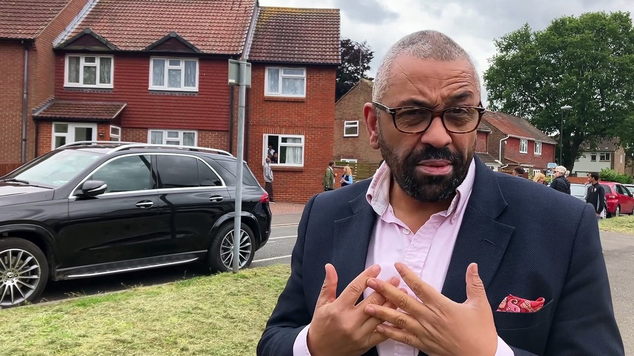Home secretary James Cleverly visits West Sussex