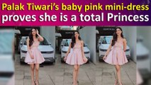 Palak Tiwari serves ‘Barbie’ vibes in baby pink strapless mini-dress
