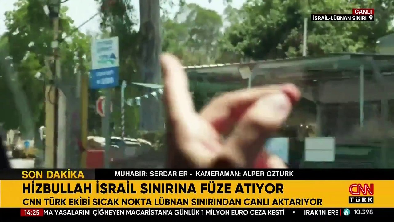 Hizbullah, İsrail sınırına füze atıyor: CNN TÜRK ekibi sıcak nokta Lübnan sınırında!