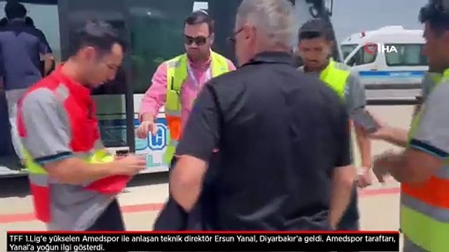 Amedspor’un yeni teknik direktörü Ersun Yanal, Diyarbakır’a geldi