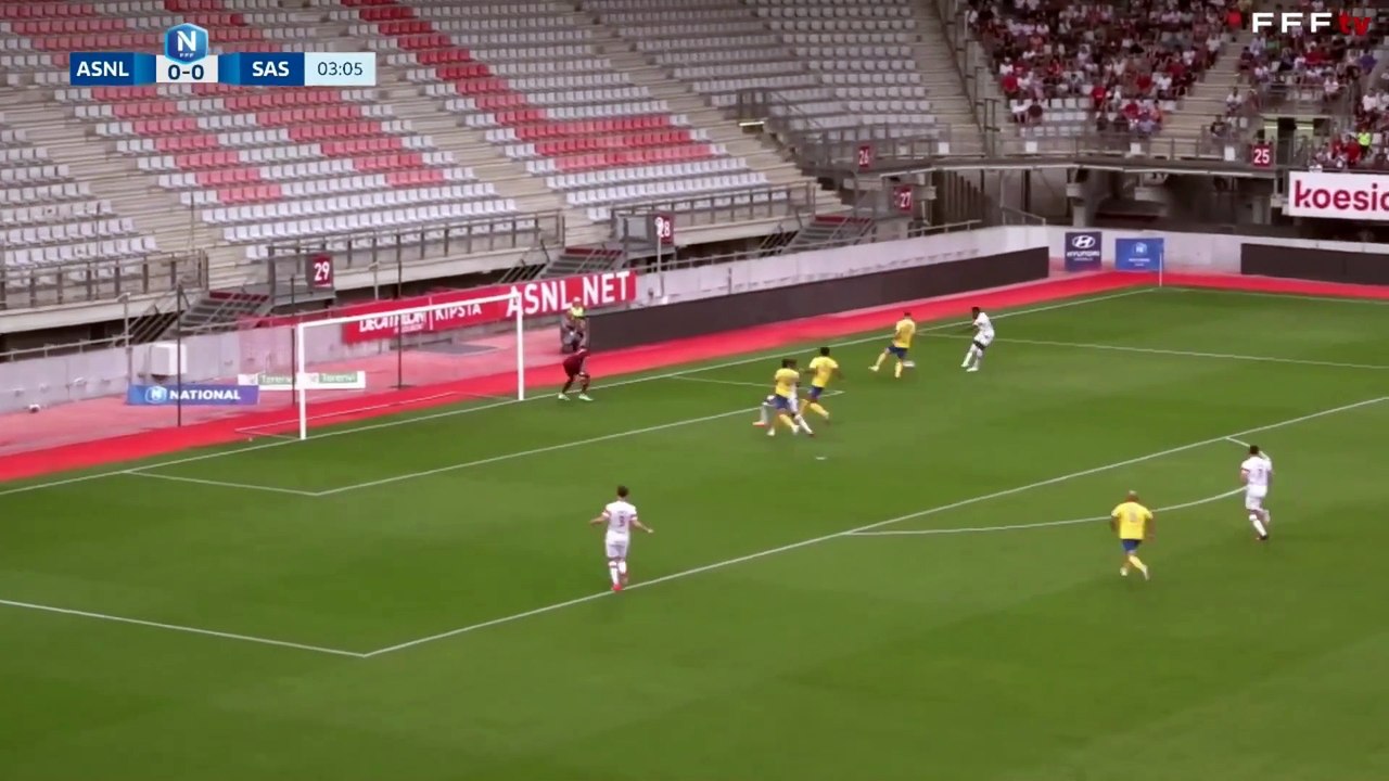 Le 1er but de la soirée est pour l'AS Nancy Lorraine