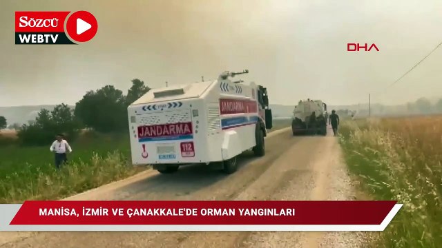 Manisa, İzmir ve Çanakkale'de orman yangınları!