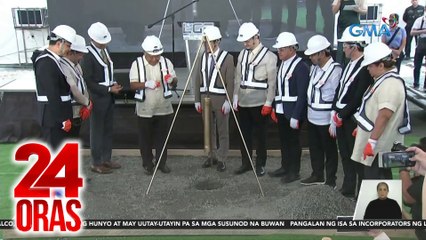 Depot para sa railway project mula Calamba hanggang Clark, nag-groundbreak na | 24 Oras