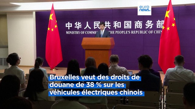 Pékin critique l'augmentation des droits de douane pour ses véhicules électriques