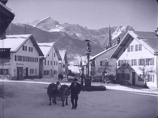 Garmisch-Partenkirchen, Schauplatz der IV. Olympischen Winterspiele im Februar 1936