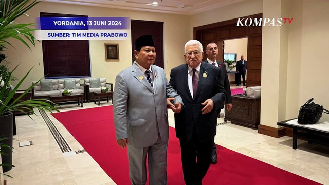 Momen Prabowo Dapat Pujian dari Presiden Palestina Mahmoud Abbas
