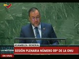 Venezuela denuncia ante la ONU que medidas coercitivas unilaterales son un crimen de lesa humanidad
