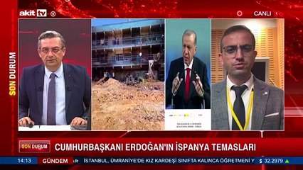 Akit TV’ye bağlanan Murat Alan İspanya’dan aktardı! Erdoğan’ın ziyaretinin merkezinde Gazze var