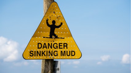 Woman was taking walk on the beach when she suddenly sank into the sand