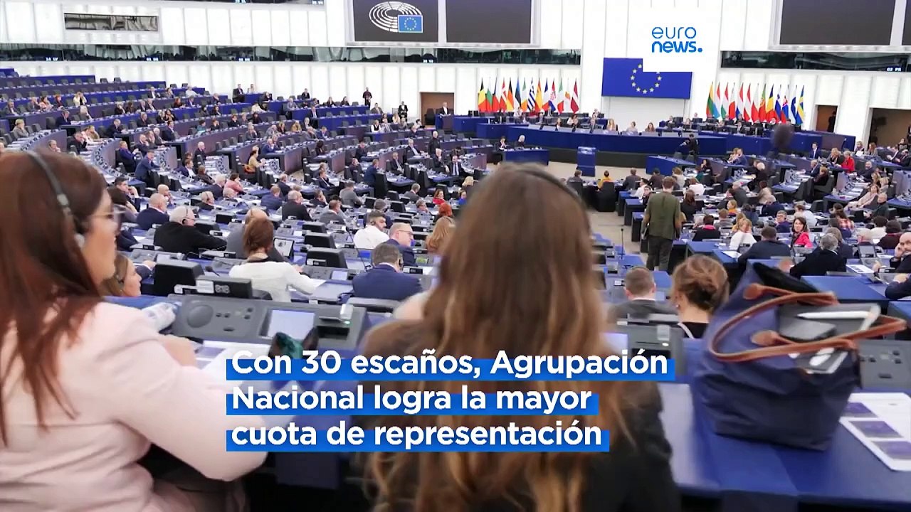 Con 30 escaños, Agrupación Nacional es la delegación más numerosa del nuevo Parlamento Europeo