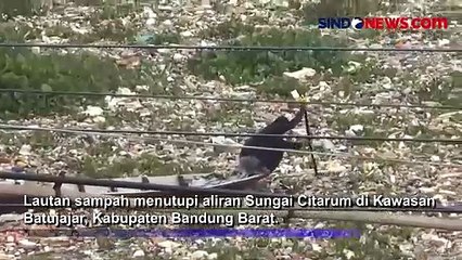 Sungai Citarum Dipenuhi Ratusan Ton Sampah Bak TPA Raksasa