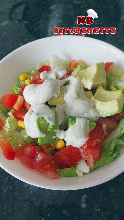 Easy Salad in a Bowl #cooking #recipe #salad #homecooked #food