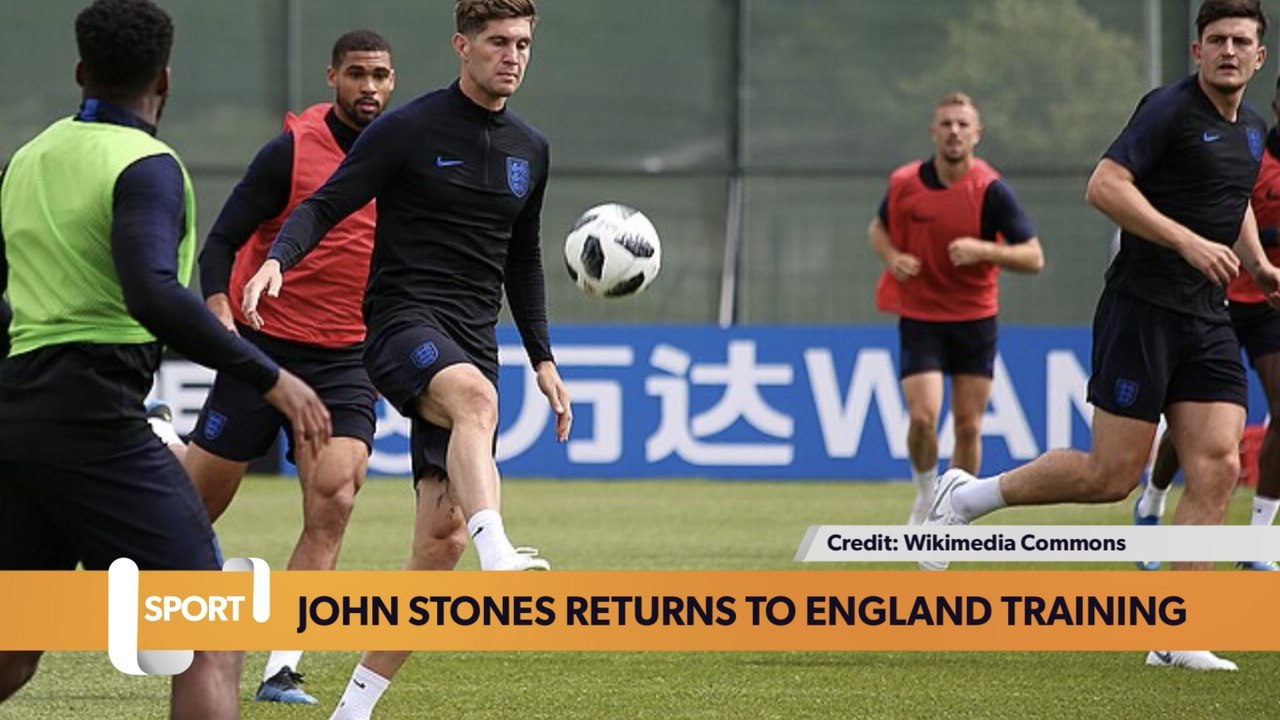 John Stones returns to England training following sickness bug