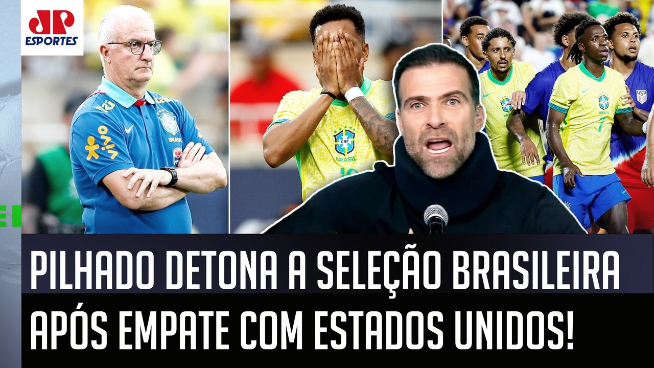 "PELO AMOR DE DEUS! A Seleção Brasileira foi RIDÍCULA! E o Dorival..." Pilhado DETONA EMPATE com EUA