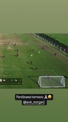 20240612 Gol de José Neris a Kevin Morgan en práctica de Peñarol