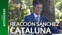Se viraliza la reacción de Sánchez ante una pregunta sobre la inestabilidad en Cataluña