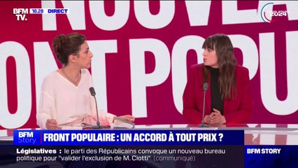 Alma Dufour (LFI) sur les négociations en cours: "Il y a un gros rééquilibrage en termes de circonscriptions"