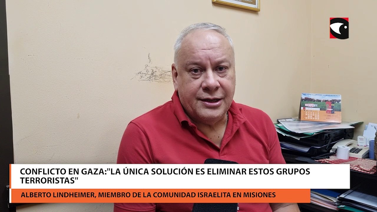 Conflicto en Gaza:"la única solución es eliminar estos grupos terroristas", indicó uno de los miembros de la comunidad israelita en Misiones