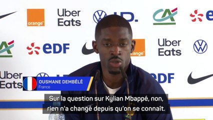 Dembélé : “Ça ne m’a pas choqué que Mbappé signe au Real Madrid”