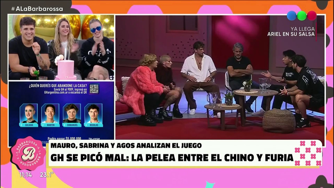 El ataque de ira de Georgina Barbarossa en vivo contra Gastón Trezeguet
