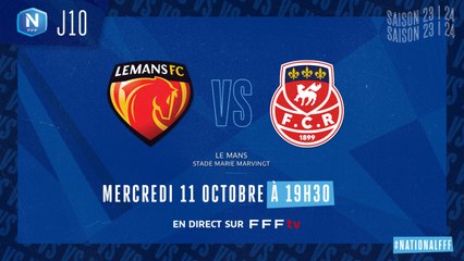 J10 | Le Mans FC – FC Rouen 1899 (0-1)