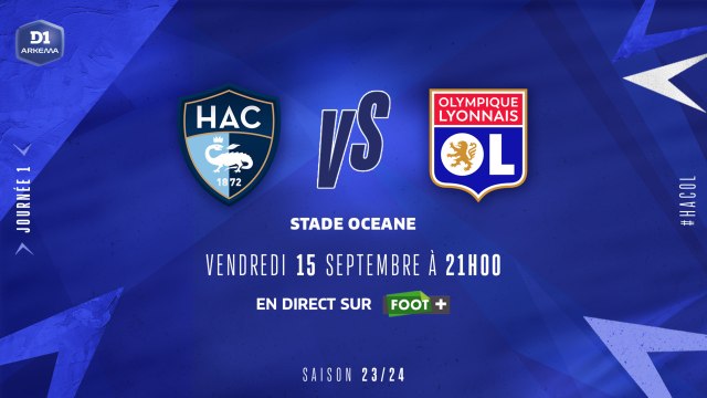 J1 I Havre AC – Olympique Lyonnais (0-4)